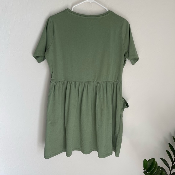 ASOS Pistachio Green Oversized Fit Mini Dress Size 4 - Picture 5 of 6
